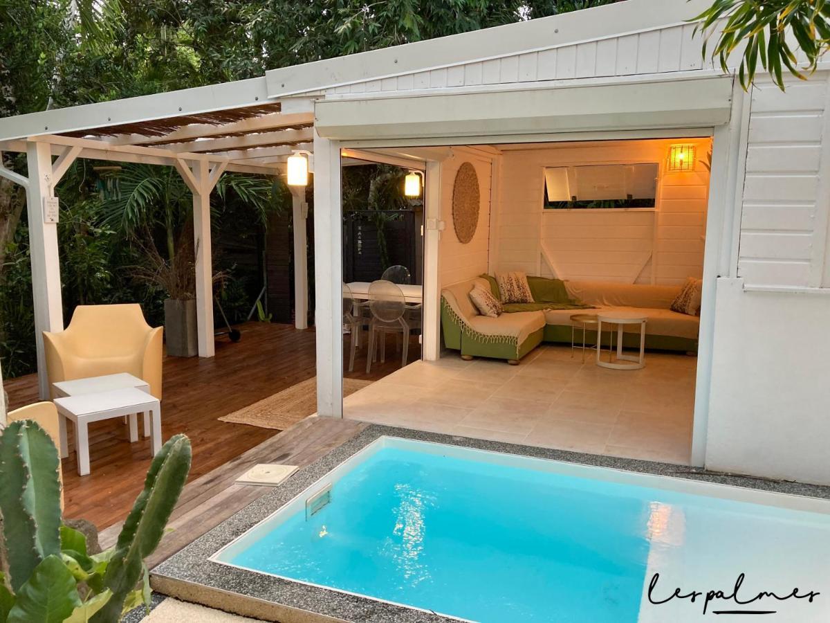 17 Les Palmes - Maison De Charme - Piscine Privee Et Acces Plage Sainte-Anne  Eksteriør billede