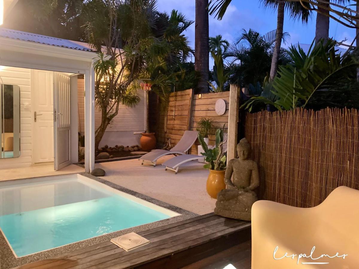 17 Les Palmes - Maison De Charme - Piscine Privee Et Acces Plage Sainte-Anne  Eksteriør billede